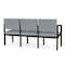 Lesro 3 Seat Tandem Seating W/ No Center Arms, 65 in W 26 in L 31.5 in H, Lenox Series LW3101 - alternate 2